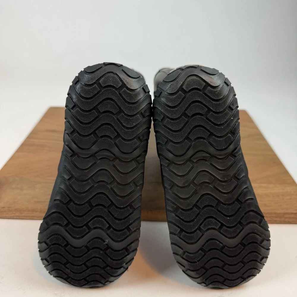 New NIB Big‎ Kids Childrens Bogs Rainboot Plush Black Waterproof Boots Size 2 Y
